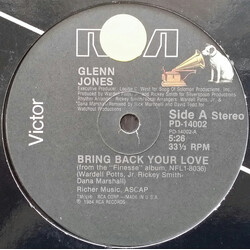 Glenn Jones Bring Back Your Love USED VINYL 12INCH 33 S RPM