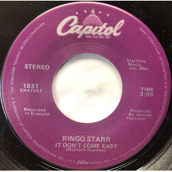 Ringo Starr It Don't Come Easy USED VINYL 7INCH 45 RPM SINGLE REISSUE STEREO