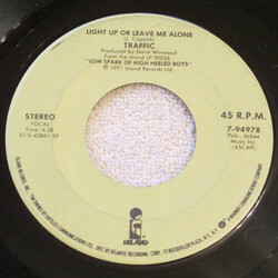 Traffic Light Up Or Leave Me Alone / Rock And Roll Stew USED VINYL 7INCH 45 RPM SINGLE
