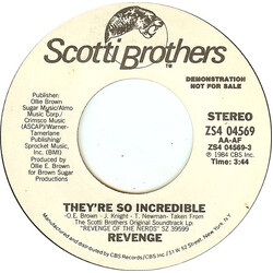 Revenge (5) They're So Incredible Vinyl 7" USED