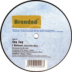 Jay Jay (25) I Believe VINYL 12" USED