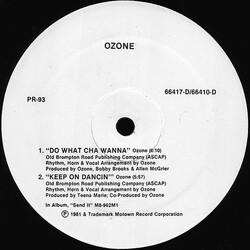Ozone (5) / Dazz Band / Nolen And Crossley Do What You Wanna / Keep On Dancin' / Let It Whip / Ready Or Not USED VINYL 12INCH PROMO