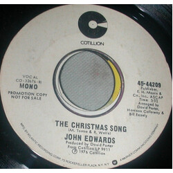 John Edwards (3) The Christmas Song USED VINYL 45 RPM 7INCH PROMO