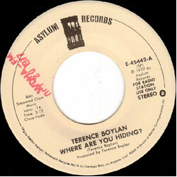 Terence Boylan Where Are You Hiding? Vinyl 7" USED