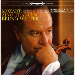 Wolfgang Amadeus Mozart / Zino Francescatti / Bruno Walter Violin Concerto No. 3 In G Major, K. 216 / Violin Concerto No. 4 In D Major, K. 218 Vinyl L