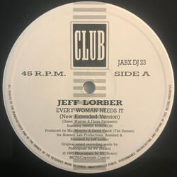 Jeff Lorber Every Woman Needs It USED VINYL 12INCH 45 RPM PROMO