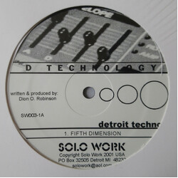 D Technology Fifth Dimension USED VINYL 12INCH 33 S RPM