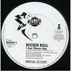 Rockin Roll I Just Wanna Rap USED VINYL 12INCH 45 RPM PROMO