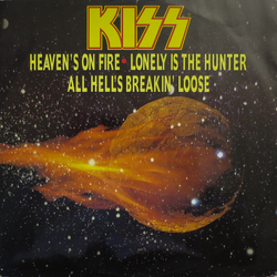 Kiss Heaven's On Fire / Lonely Is The Hunter / All Hell's Breaking Loose Vinyl 12" USED