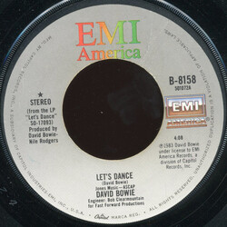 David Bowie Let's Dance / Cat People (Putting Out Fire) USED VINYL 7INCH 45 RPM SINGLE