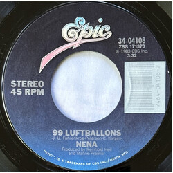 Nena 99 Luftballons / 99 Red Ballons USED VINYL 7INCH 45 RPM SINGLE MISPRINT STYRENE STEREO