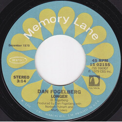 Dan Fogelberg Longer USED VINYL 7INCH 45 RPM SINGLE REISSUE