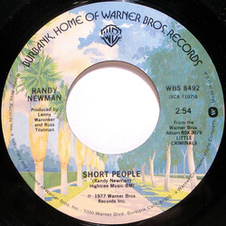 Randy Newman Short People / Old Man On The Farm USED VINYL 7INCH 45 RPM STYRENE