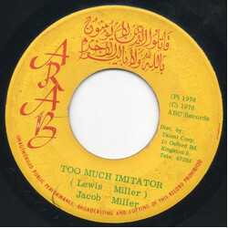 Jacob Miller Too Much Imitator USED VINYL 7INCH SINGLE