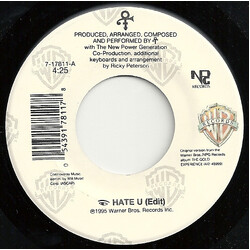 The Artist (Formerly Known As Prince) I Hate U USED VINYL 7INCH 45 RPM SINGLE