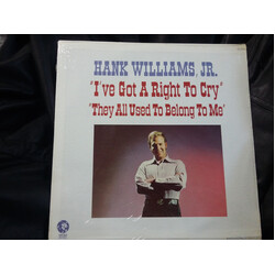 Hank Williams Jr. 'I've Got A Right To Cry' 'They All Used To Belong To Me' Vinyl LP USED