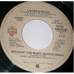 Lauren Wood Breakin' Too Many Hearts (Remix) Vinyl 7" USED