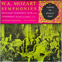 Wolfgang Amadeus Mozart / Heidelberger Kammerorchester / Jean-Louis Joubert "Haffner" Symphony No. 35 In D Major / Symphony No. 40 In G Minor K.V. 550