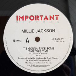 Millie Jackson It's Gonna Take Some Time This Time / Kiss You All Over USED VINYL 12INCH