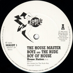 The Housemaster Boyz / The Rude Boy Of House House Nation USED VINYL 12INCH 45 RPM STEREO