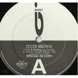 O'Chi Brown I Got A Feeling USED VINYL 12INCH PROMO