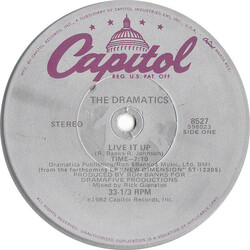The Dramatics Live It Up USED VINYL 12INCH 33 S RPM