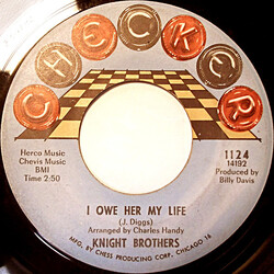 Knight Brothers I Owe Her My Life / I'm Never Gonna Live It Down USED VINYL 7INCH 45 RPM SINGLE MONO