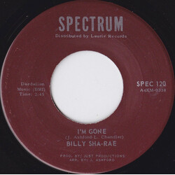 Billy Sha-Rae I'm Gone / Let's Do It Again USED VINYL 7INCH 45 RPM SINGLE