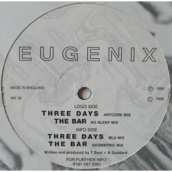 Eugenix Three Days / The Bar USED VINYL 12INCH