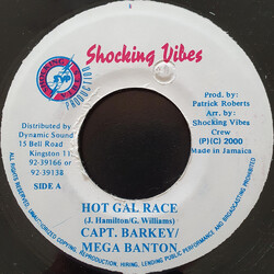 Captain Barkey / Mega Banton Hot Gal Race USED VINYL 7INCH 45 RPM