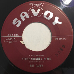 Bill Carey (5) You've Broken A Heart / The Padré Of Old San Antone USED VINYL 7INCH 45 RPM SINGLE