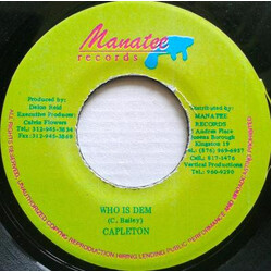 Capleton Who Is Dem USED VINYL 7INCH 45 RPM
