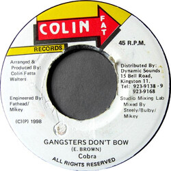 Mad Cobra / Steely & Clevie Gangster's Don't Bow / Version Shatta USED VINYL 7INCH 45 RPM