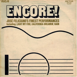 José Feliciano Encore! (José Feliciano's Finest Performances) Vinyl LP USED
