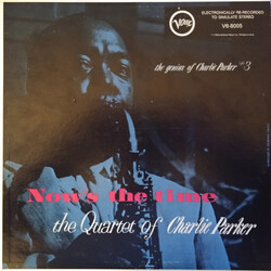 The Charlie Parker Quartet Now's The Time Vinyl LP USED