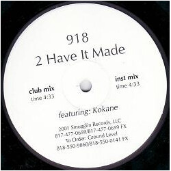 918 2 Have It Made USED VINYL 12INCH SINGLE PROMO