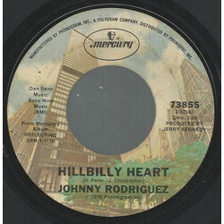Johnny Rodriguez (4) Hillbilly Heart USED VINYL 7INCH 45 RPM SINGLE STYRENE