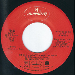 Johnny Rodriguez (4) I Really Don't Want To Know / That The Way Love Goes USED VINYL 7INCH 45 RPM