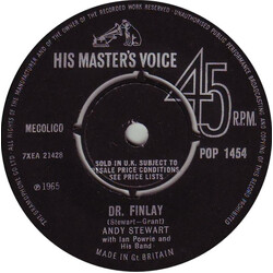 Andy Stewart Dr. Finlay / Oh! What A Ceilidh USED VINYL 7INCH 45 RPM SINGLE