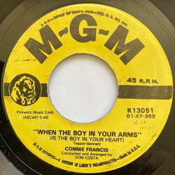 Connie Francis When The Boy In Your Arms (Is The Boy In Your Heart) / Baby's First Christmas USED VINYL 7INCH 45 RPM