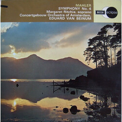 Gustav Mahler / Margaret Ritchie / Concertgebouworkest / Eduard van Beinum Symphony No. 4 In G Major Vinyl LP USED