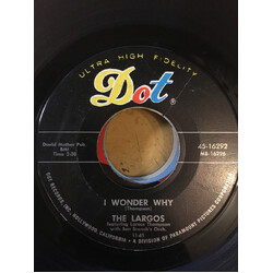 The Largos I Wonder Why / Saddle Up USED VINYL 7INCH 45 RPM SINGLE MONO