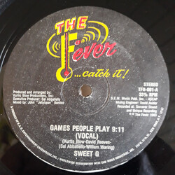 Sweet G Games People Play USED VINYL 12INCH 33 S RPM