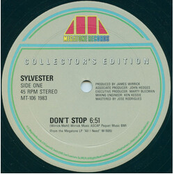 Sylvester Don't Stop / Hard Up USED VINYL 12INCH 45 RPM