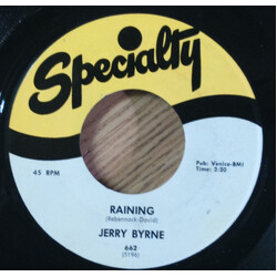 Jerry Byrne Raining / Carry On USED VINYL 7INCH 45 RPM