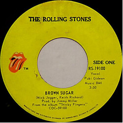 The Rolling Stones Brown Sugar USED VINYL 7INCH 45 RPM SINGLE