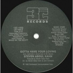 Steven Abdul Kahn Gotta Have Your Loving USED VINYL 12INCH 33 S RPM