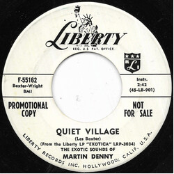Martin Denny Quiet Village / Llama Serenade USED VINYL 7INCH 45 RPM SINGLE PROMO