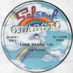First Choice / Instant Funk Love Thang / No Stoppin' That Rockin' USED VINYL 12INCH