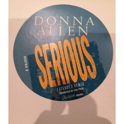 Donna Allen Serious (Extended Remix) USED VINYL 12INCH 45 RPM WHITE LABEL